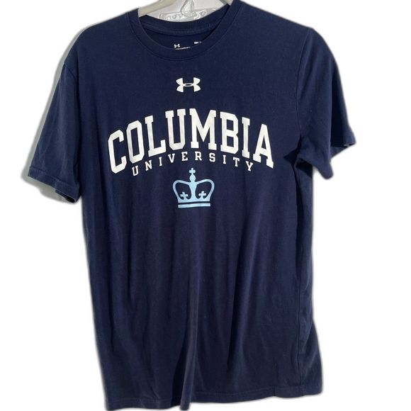 Under Armour Heat Gear Loose Blue Mens Athletic T Shirt Small - Picture 1 of 5